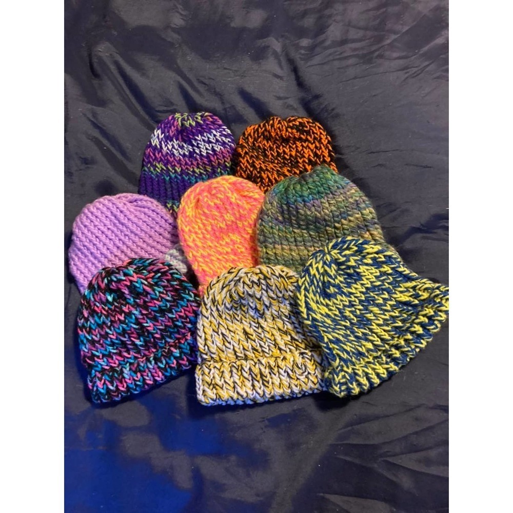 Handmade baby hats (bundle of 8)